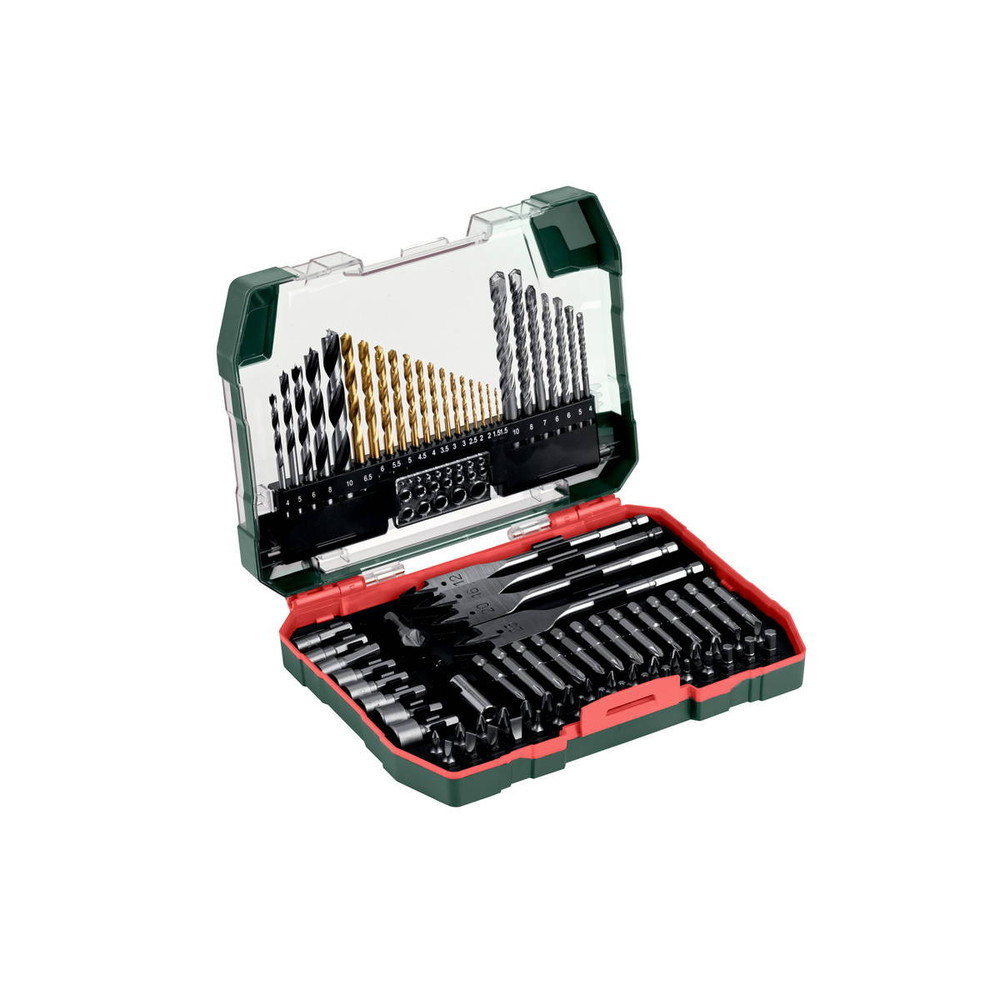 METABO Coffret d'accessoires 86 pièces 14 forets à métaux HSS TIN - vue 3