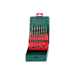 Coffret de 19 forets à métaux en acier rapide HSS-G SP de marque Metabo, référence: B7645800