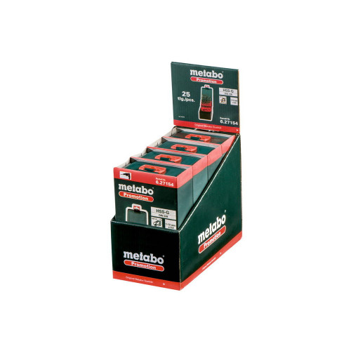 Coffret de 25 forets à métaux en acier rapide HSS-G SP - Metabo