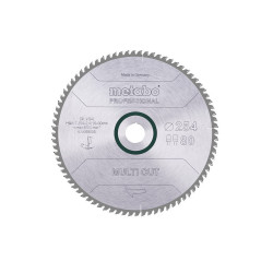 Lame de scie circ. Pro "Multi Cut" HW/CT 254x30,80FZ/TZ 5° - Metabo