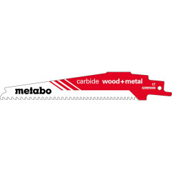 Lame de scie sabre « carbide wood + metal » HM - 150 x 1,25 mm - Metabo