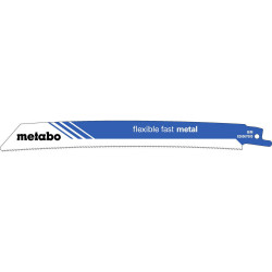5 lames de scie sabre « flexible fast metal » BiM  - 225 x 0,9 mm de marque Metabo, référence: B8003400