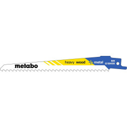 100 lames de scie sabre « heavy wood + metal » BiM - 150 x 1,25 mm de marque Metabo, référence: B8003600