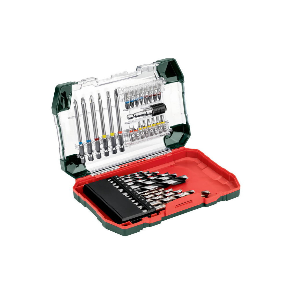 Sacoche à outils Metabo 626725000 35 embouts et forets Pratique à roulettes