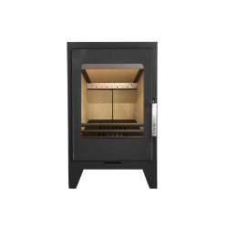 Poêle à bois étanche - OSCAR - 4,8 kW noir – acier et fonte – bûches 30 cm – sortie Ø150 mm de marque Supra, référence: B8006200