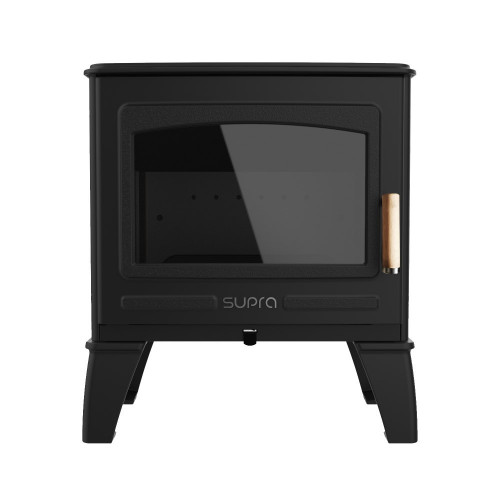 Poêle à bois - GEORGES - 6,7 kW fonte noir – bûches 49 cm – sortie Ø150 mm - Supra