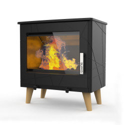 Poêle à bois STINA 7,3KW en fonte - étanche - eco design de marque Supra, référence: B8006400