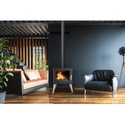 Poêle à bois USKO 8.7KW en fonte - étanche - eco design - Supra