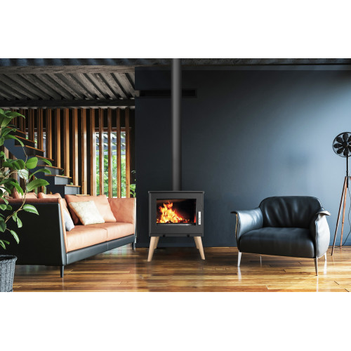 Poêle à bois USKO 8.7KW en fonte - étanche - eco design - Supra