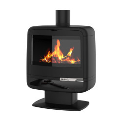 Poêle à bois PAUL SUR PIED 10KW en fonte - étanche - eco design de marque Supra, référence: B8007000