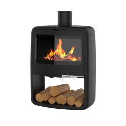 Poêle à bois PAUL BUCHER 10KW en fonte - étanche - eco design de marque Supra, référence: B8007100