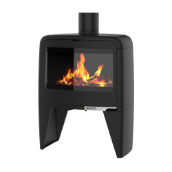 Poêle à bois PAUL HAUT 10KW en fonte - étanche - eco design de marque Supra, référence: B8007200