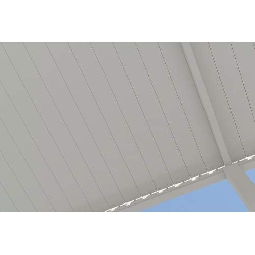 Pergola bioclimatique autoportante blanc - 300 x 600 x H. 258 cm - Ombréa