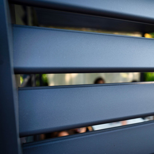 Panneau brise-vue ventelles verticales 130 cm - Anthracite - Ombréa