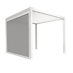 Store latéral 300 cm blanc pour pergola bioclimatique de marque Ombréa, référence: J8012500