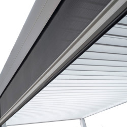 Store latéral 300 cm blanc pour pergola bioclimatique - Ombréa