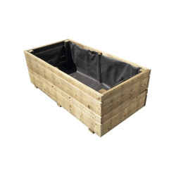 Bac OSLO 80 x 40 x H. 28 cm - pin classe 3 FSC ® de marque Jardipolys, référence: J8015500