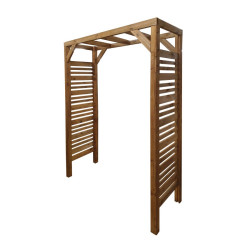 Pergola LIGN Z 160 x 60 x H 214 cm passage - pin classe 3 FSC ® de marque Jardipolys, référence: J8016400