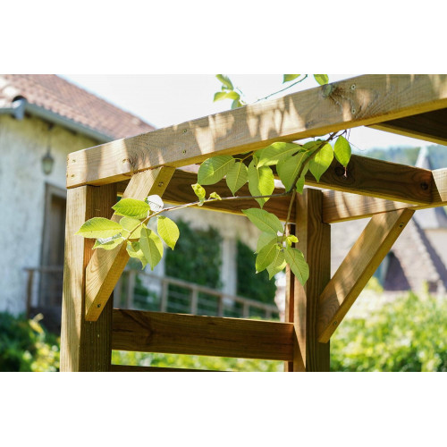 Pergola LIGN Z 160 x 60 x H 214 cm passage - pin classe 3 FSC ® - Jardipolys