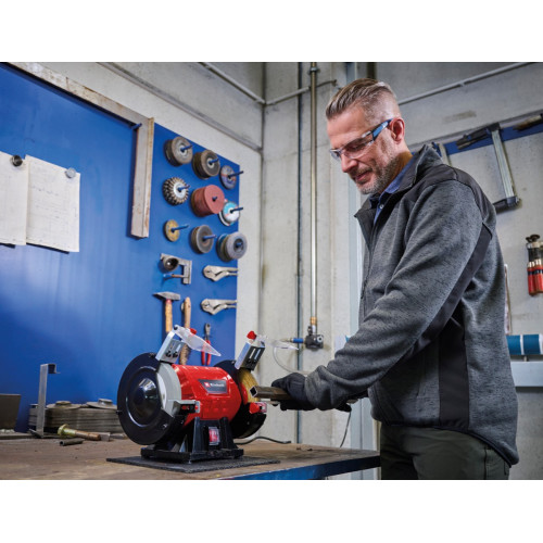 Meuleuse double d’établi – TC-BG 150 B – 350 W – Ø150 mm – 2980 tr/min – Prépolissage & brossage - EINHELL 