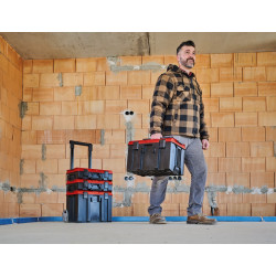 Mallette de transport modulaire – E-Case M – Étanche – Hauteur intérieure 25 cm – Charge max. 90 kg - EINHELL 