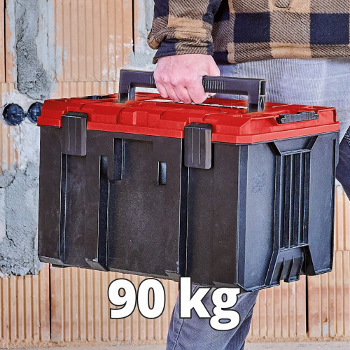 Mallette de transport modulaire – E-Case M – Étanche – Hauteur intérieure 25 cm – Charge max. 90 kg - EINHELL 
