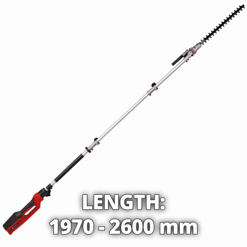 Taille-haie et élagueuse télescopiques électriques – GC-HC 90/2046 T – 900 W – Lame 46 cm – Guide-chaîne 20 cm – OREGON - EINHELL 