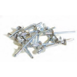 500 rivets alu / acier à tête plate Ø 4,8 x 18 mm - TECHMAN
