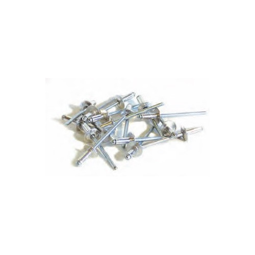 500 rivets alu / acier à tête plate Ø 4,8 x 18 mm - TECHMAN