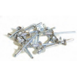 250 rivets alu / acier à tête large Ø 4,8 x 12 mm de marque TECHMAN, référence: B1186400
