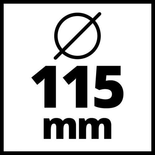 Meuleuse d'angle sans fil TC-AG 18/115 Li Solo - Diamètre des disques : 115 m - Sans batterie RECONDITIONNE - EINHELL 