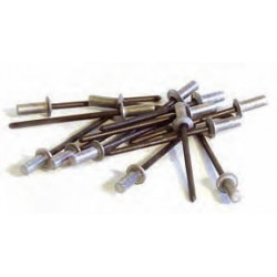 500 rivets étanches alu / acier à tête plate Ø 3,2 x 8 mm - TECHMAN