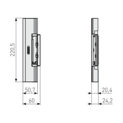 Ferme porte Alu 40 kg max Blister - ABUS