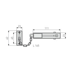 Chaine de Porte SK66 Luxe Chrome Blister - ABUS