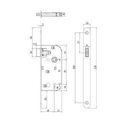 Serrure Magnetique pour Porte interieure condamnation - ABUS