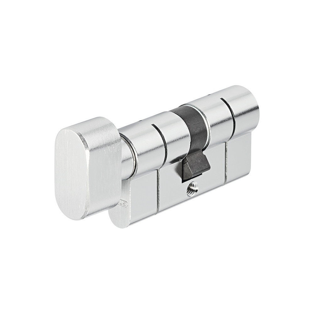 Cylindre de porte ABUS D6 30x30mm Niveau de sécurité 6 6 goupilles Finition nickelée