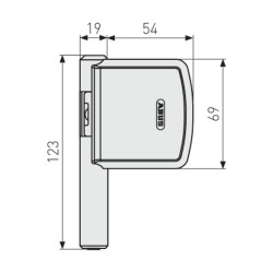 Renforf de Paumelle Fenetre FAS101 Blanc - ABUS