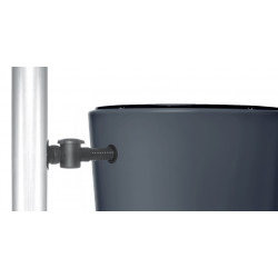 Réservoir Vaso 2en1 220L Graphite avec robinet PE imitation laiton et Collecteur Filtrant Eco Gris. - GRAF 