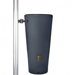 Réservoir Vaso 2en1 220L Graphite avec robinet PE imitation laiton et Collecteur Filtrant Eco Gris. - GRAF 
