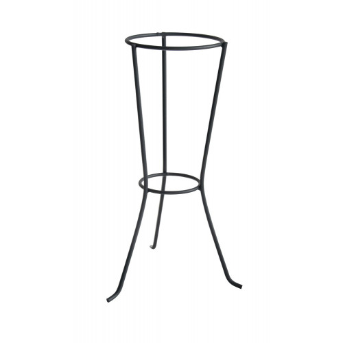 Colonne anthracite H. 56 cm pour pot 20-22 cm - Acier époxy RECONDITIONNE - Louis Moulin