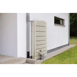 Cuve murale Extra-Slim 400L sable avec robinet PE imitation laiton de marque GRAF , référence: J8103200