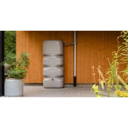 Réservoir CUBUS 1000 L Gris Béton Avec robinet PE imitation laiton - GRAF 