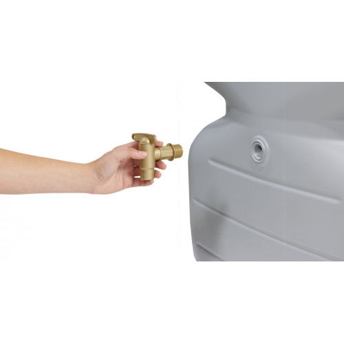 Réservoir CUBUS 1000 L Gris Béton Avec robinet PE imitation laiton - GRAF 