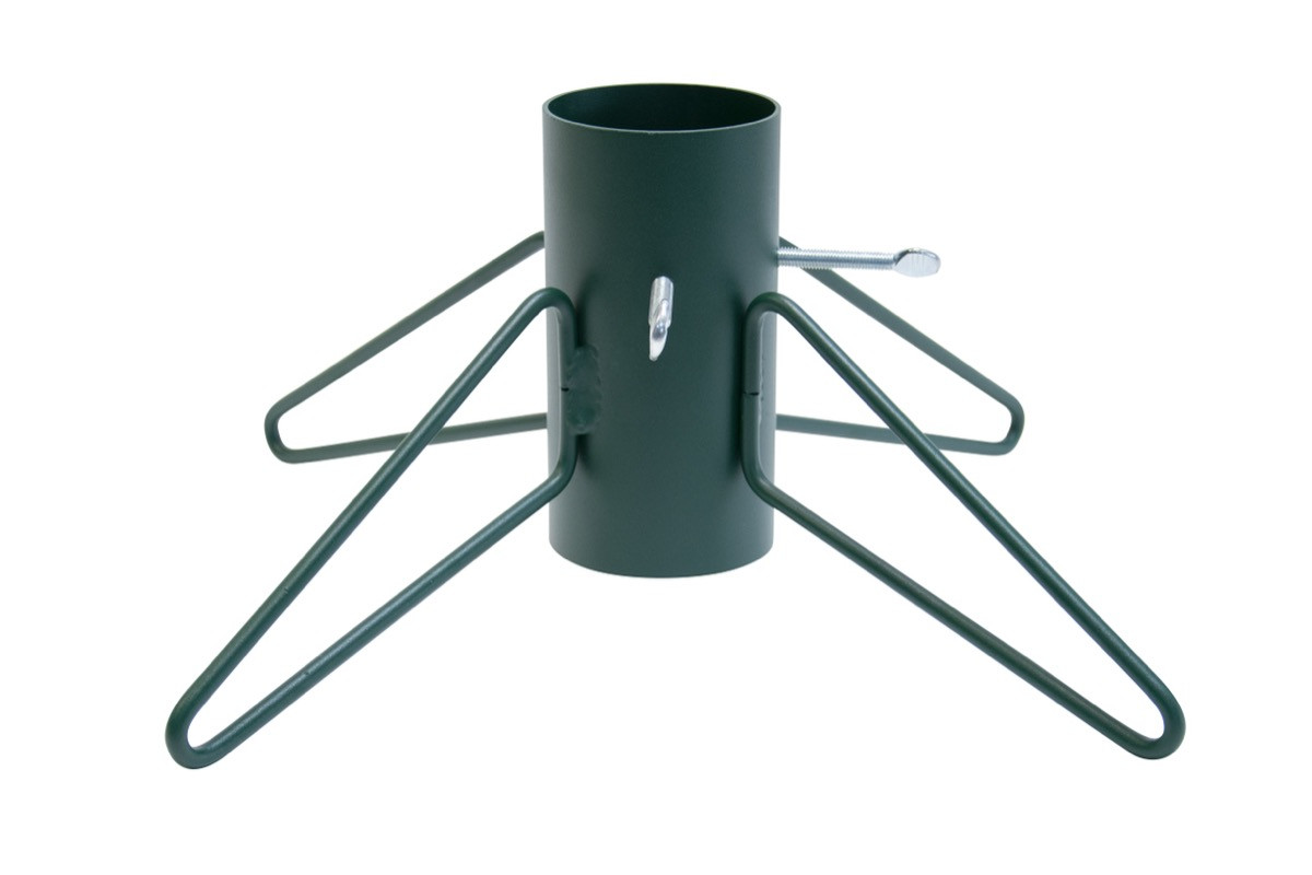 Pied de sapin 4 pieds fer rond vert sapin tube 9 cm