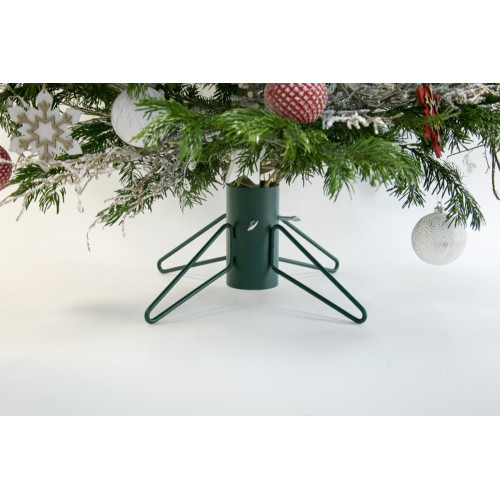 Pied de sapin 4 pieds fer rond vert sapin tube 9 cm - Louis Moulin