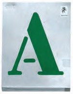 Vignettes à jour (lettres 150 mm)