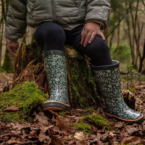 Bottes enfants CARES FOR NATURE Kaki - Taille 26 - ROUCHETTE