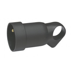 Fiche plastique avec anneau 2 P+T 16A verrouillage femelle noir de marque LEGRAND, référence: B1210300
