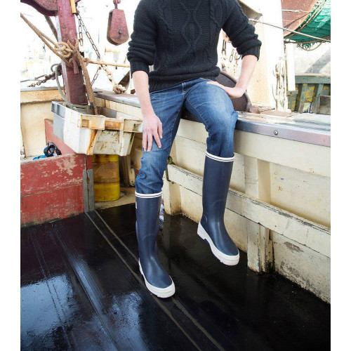 Bottes maritime AMIRAL Marine - Taille 46 - ROUCHETTE