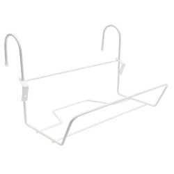 Support jardinière fil classique - 35x14 cm blanc - Louis Moulin